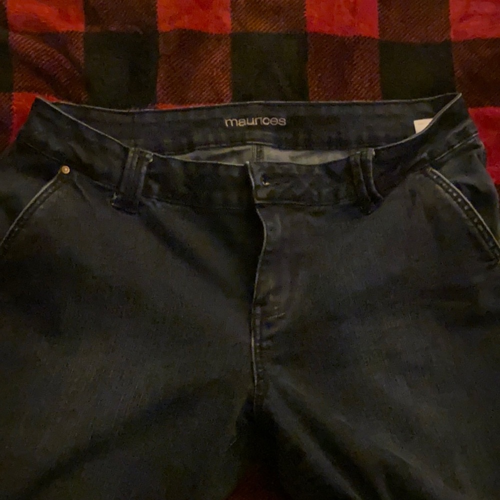 Maurices wide leg trouser jeans.